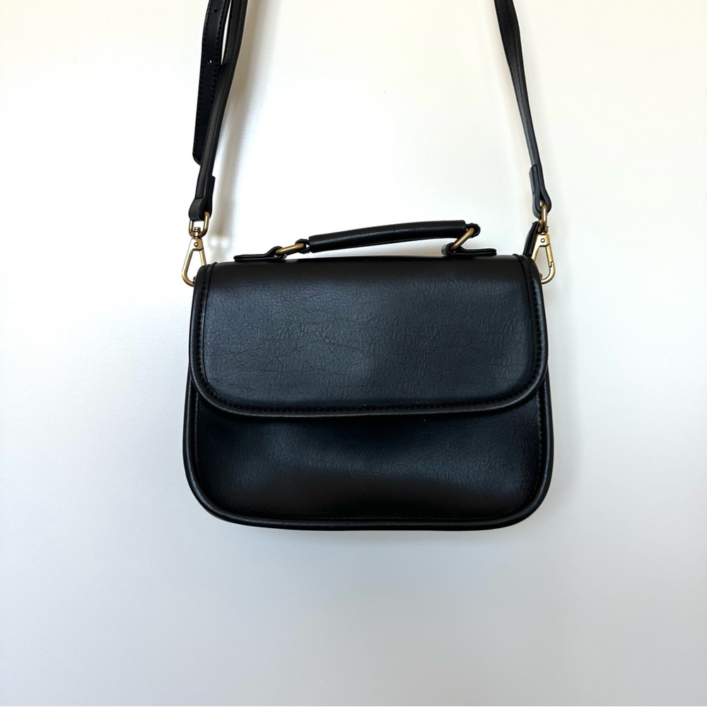 Brandy Melville black pu leather purse